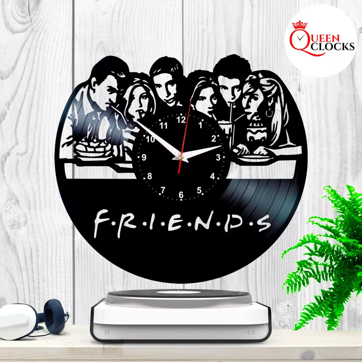 Friends TV Show Series Vinyl Record Black Wall Clock Art Decor Birthday  Gifts