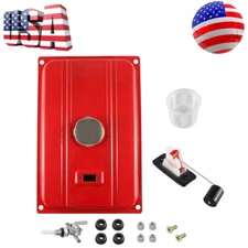 7 Gallon Universal Secondary Fuel Gas Tank Generator Petcock Filter Gauge Cap