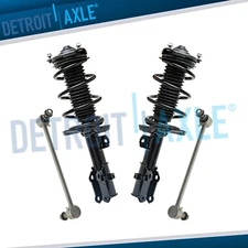 Front Left Right Struts w/ Coil Spring Sway Bars Kit for 2017 Hyundai Elantra