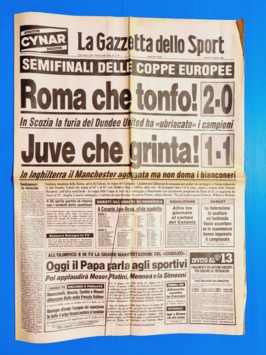 Gazzetta Dello Sport Du 27 Août 1984 : Inter, Roma, Juventus, Napoli Et Maradona à La Une