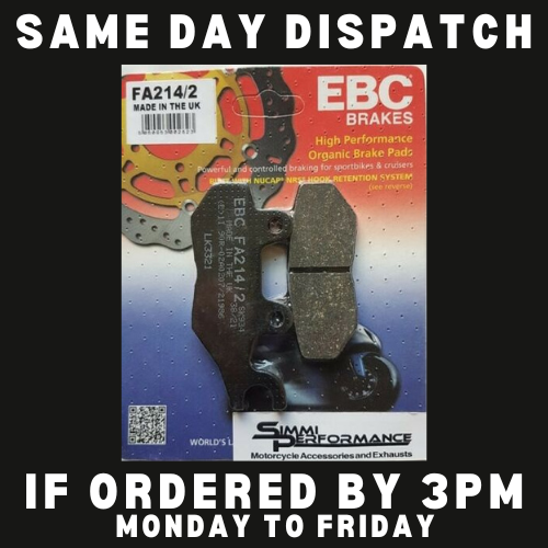 EBC REAR Brake Pads Triumph 1200 Tiger Explorer 2012 2013 2014 2015 2016 2017 - Picture 1 of 5