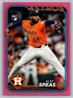 2024 Topps Update #US222 Alex Speas Mothers Day Pink #/50
