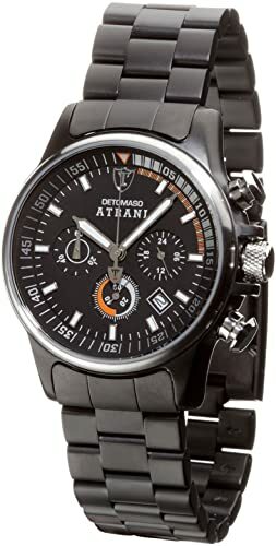 Montre homme DETOMASO ATRANI SM1510C-BK chrono date bracelet silicone