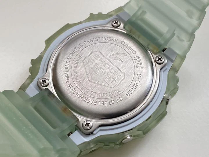 CASIO G-SHOCK G-5600EB-2JF Tough Solar clear Mens Watch Used