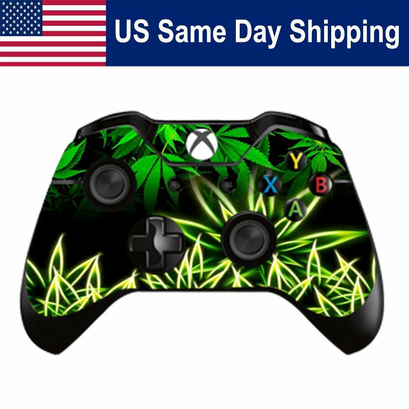 Cover Decal Skin Sticker for Xbox One Controller Gamepad Remote Green