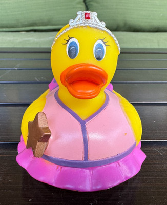 Munchkin Pretty Princess Rubber Duck Ducky Hot Indicator 2005 WORKS Pink Tiara