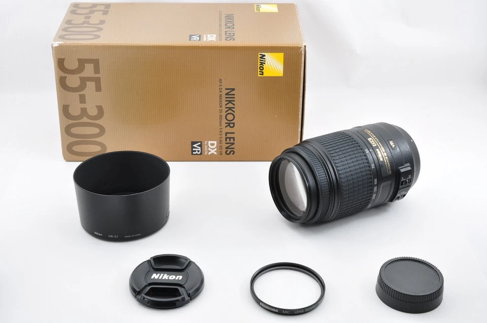 *1 año de garantía para EE. UU.* Lente Nikon AF-S NIKKOR 55-300 mm f/4,5-5,6 G ED VR Montaje F #60_b Foto 2 de 4