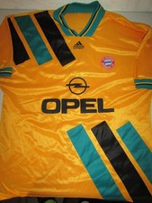Bayern Munich Adidas XXL 1993-95 vintage retro golden jersey Germany Bundesliga