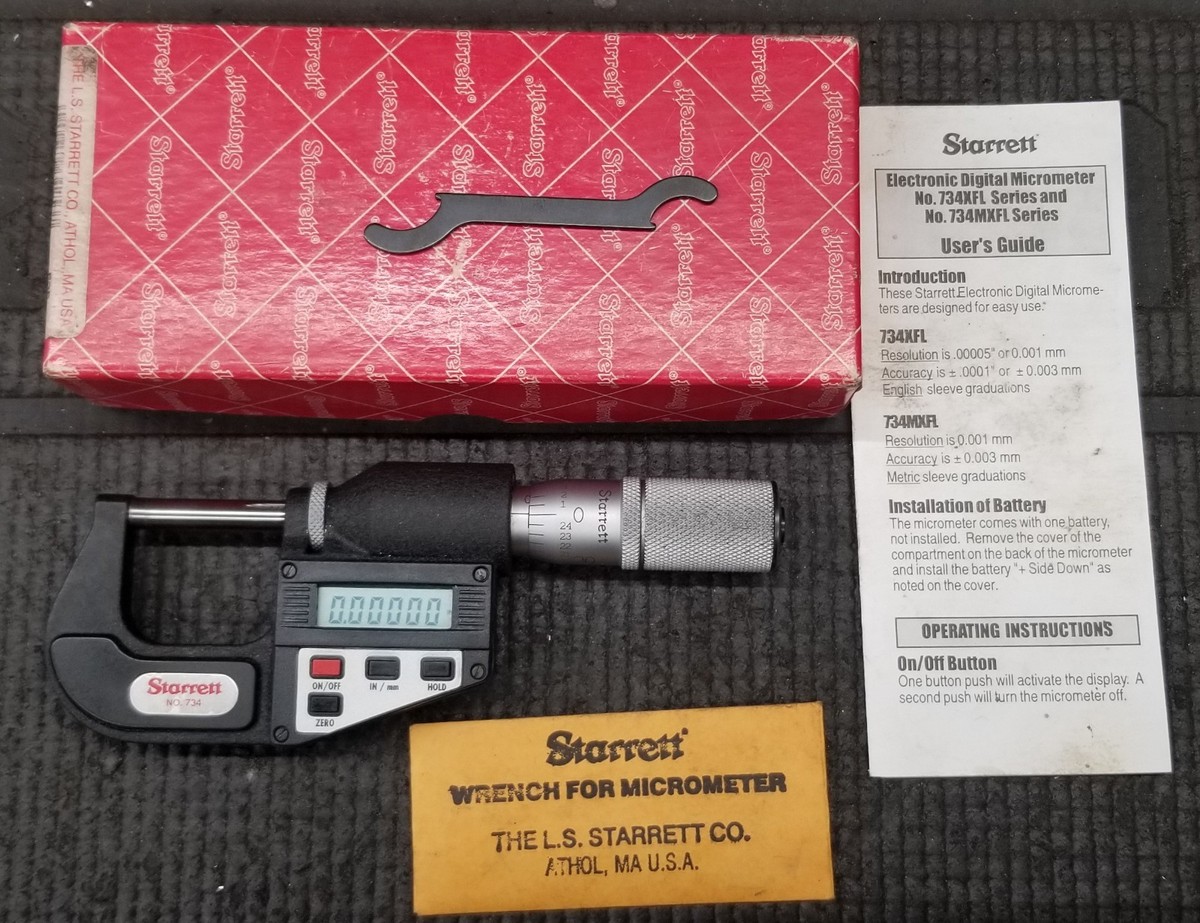 Produktbild von Starrett 125MA-200MM Nonius-Bremssattel – Mattverchromt, 0,02 Mm Teilung, Mit Tiefenmesser & Feststellschraube