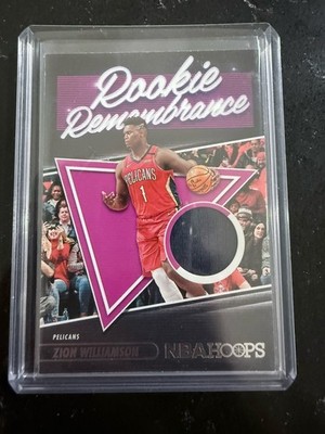 Panini 2021-22 NBA Hoops Rookie Remembrance Zion Williamson #RR-ZWL Pelicans NBA
