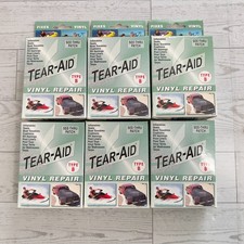 6 pk Tear-Aid Vinyl Repair Kit Type B Clear Patch for Vinyl and Vinyl-Coated