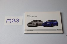 2012 Subaru Impreza Wrx Sti Owners Manual Oem Free Shipping