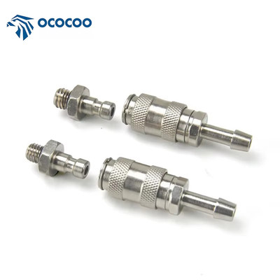 OCOCOO Self-Locking Water Stop 4MM ID M5/M6 Thread Laptop Water Cooling Fittings