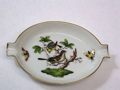 Herend -Rothschild - 1 kleiner  Aschenbecher - 7784 Vogelmotiv 3