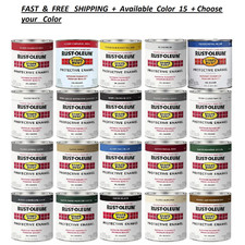 Rust-oleum Stops Rust Brush On Paint Indooroutdoor Protection Choose Color 