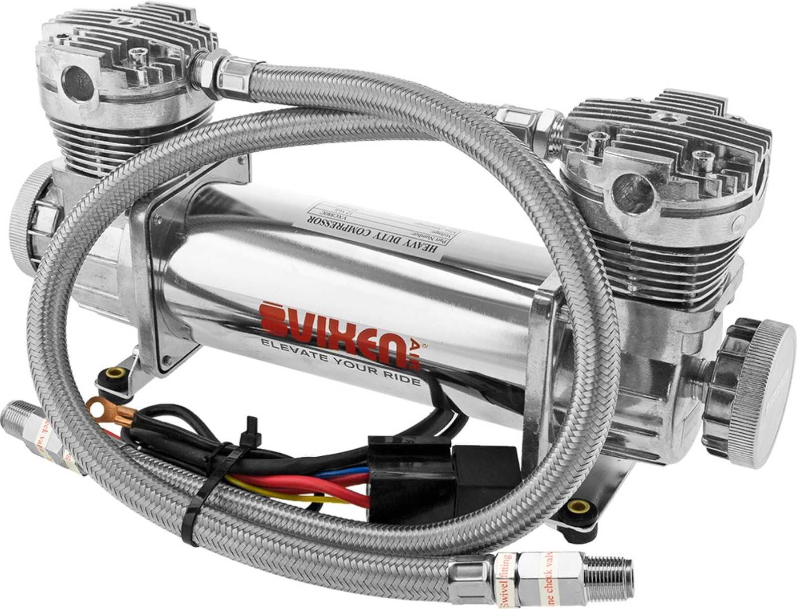 AIR SUSPENSION KIT/SYSTEM FOR TRUCK/CAR BAG/RIDE, DUAL HEAD COMPRESSOR, 3G TANK