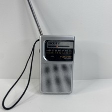 Vintage Sony ICF-S10MK2 Pocket Portable AM/FM Radio Silver Tested