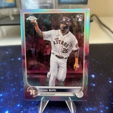 2022 Topps Chrome #204 JOSE SIRI Rookie Sonic Aqua Pink #180/199 RC Astros