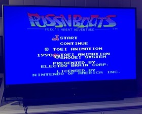 NES Puss N Boots: Pero&rsquo;s Great Adventure w/Box, Manual, Sleeve Ex-Rental - Works
