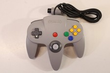 Official Nintendo 64 Controller Grey 7/10 OEM Stick N64 Cleaned Tested EC154