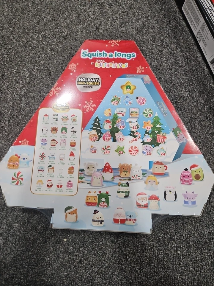 Original Squishmallows Squish-a-longs Holiday Countdown Calendar BRAND NEW - Image 2 of 2