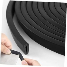 Rubber Edge Trim 1/8" U Channel Sheet Metal Edge Protector Door Seal 10 Feet