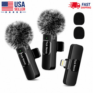 Microphone Lavalier sans fil iPhone Android USB-C Clip Mic Live Streaming Vidéo