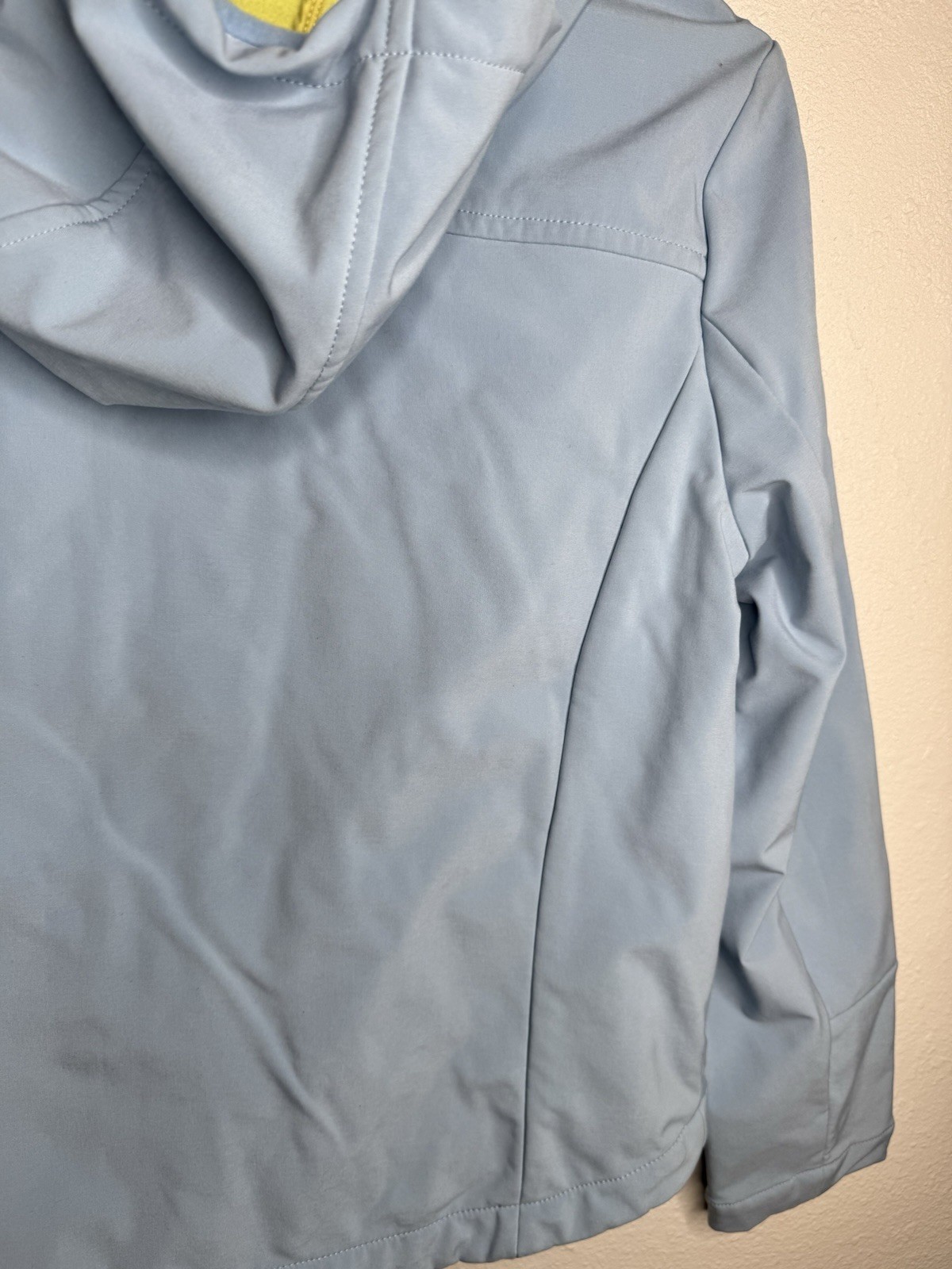 Athleta Softshell Hooded Jacket Light Blue Fleece… - image 16