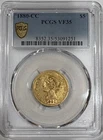 Photo of a 1880-CC Liberty Half Eagle from an eBay sale