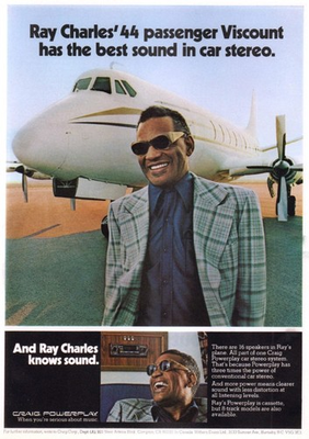 #ad Craig Powerplay Viscount Plane Musician Magazine Ad 12x8in Metal Sign Poster Ad $27.99