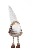 Image of Christmas Gonk with Light Up Led Nose 55cm Tall Indoor Decoration