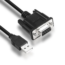 Câble adaptateur série USB vers RS-232 DB9 femelle, USB 2.0 mâle vers RS232 f...