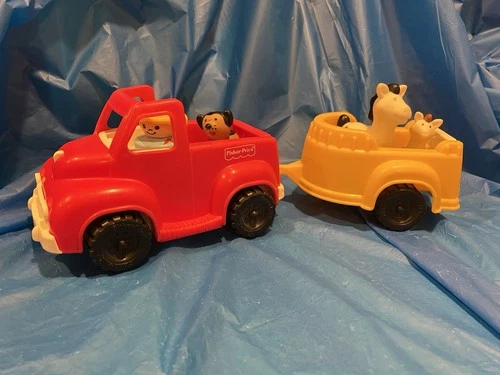 Fisher Price Little People Pony Horse Pickup Chunky Playset, Vintage