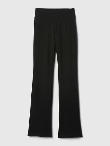 Gap Girls Flare Legging Pants Size Large True Black - Picture 4 of 5