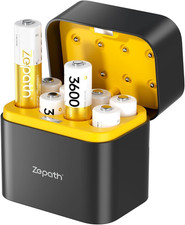 Zepath 8Xaa Rechargeable Lithium Batteries with Charger, 3600Mwh High Capacity 1