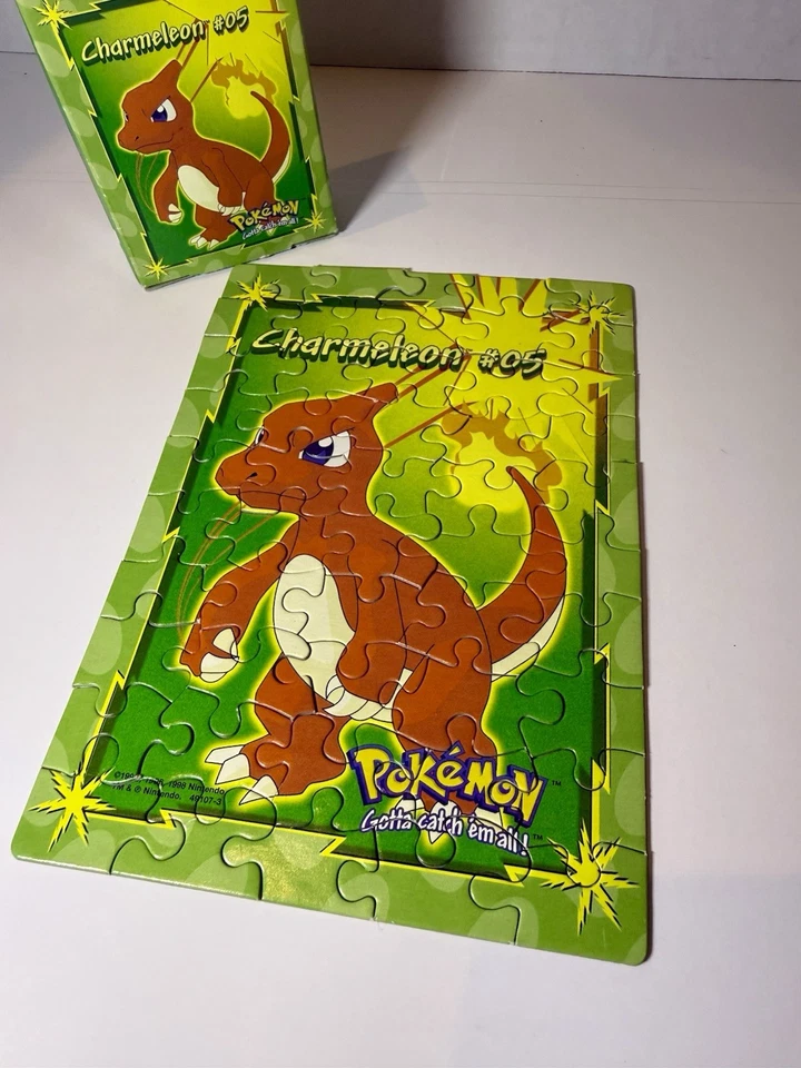 Pokemon MB 1999 rompecabezas vintage - Charmeleon Foto 2 de 4