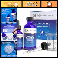 99.9 Pure DMSO Liquid - Pharmaceutical Grade, Low Odor, 8oz All Glass Kit