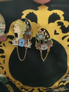 The Bookish Box THRONE OF GLASS Enamel Pins ( 2 Out Of 3)