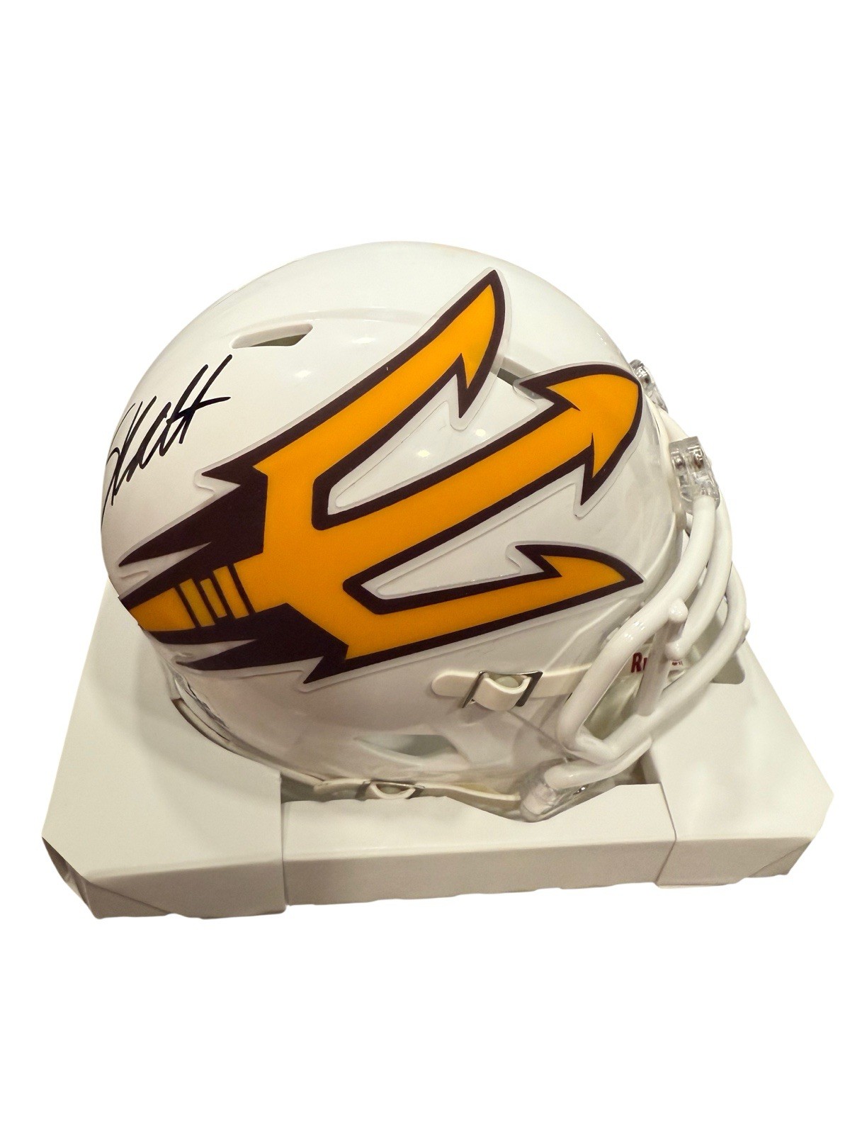 Cam Skattebo Arizona State Sun Devils Signed Sparky Riddell Speed Mini Helmet