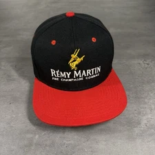 Vintage Remy Martin Fine Champagne Cognac Snapback Hat Red Gold Trucker Cap