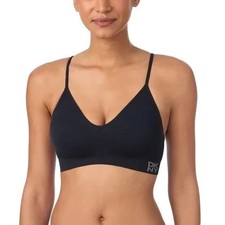 DKNY 2-Pack Women's Bras Stretch Fabric Adjustable Black/White Sz M New