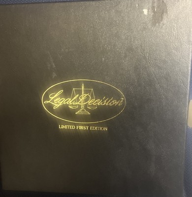 LEGAL DECISION -LIMITED FIRST EDITION BOARD GAME (GATTI INDUSTRIES)