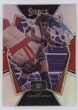 2022 Panini Select WWE Premier Level Silver Prizm Kayden Carter #185 jg3