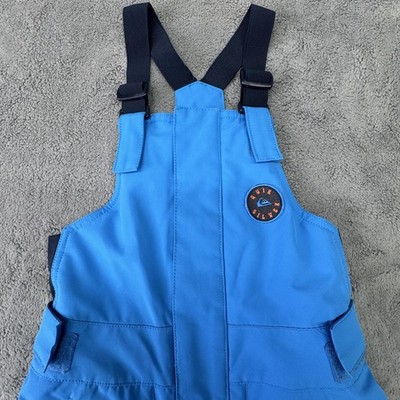 Quiksilver Ski Salopettes Unisex Kids 4-5 Years Blue Softshell Fleece Lined