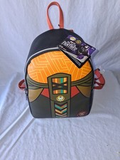 NWOT Funko Backpack PU Leather Mini Vegan Black Marvel Panther Okoye 11.5"