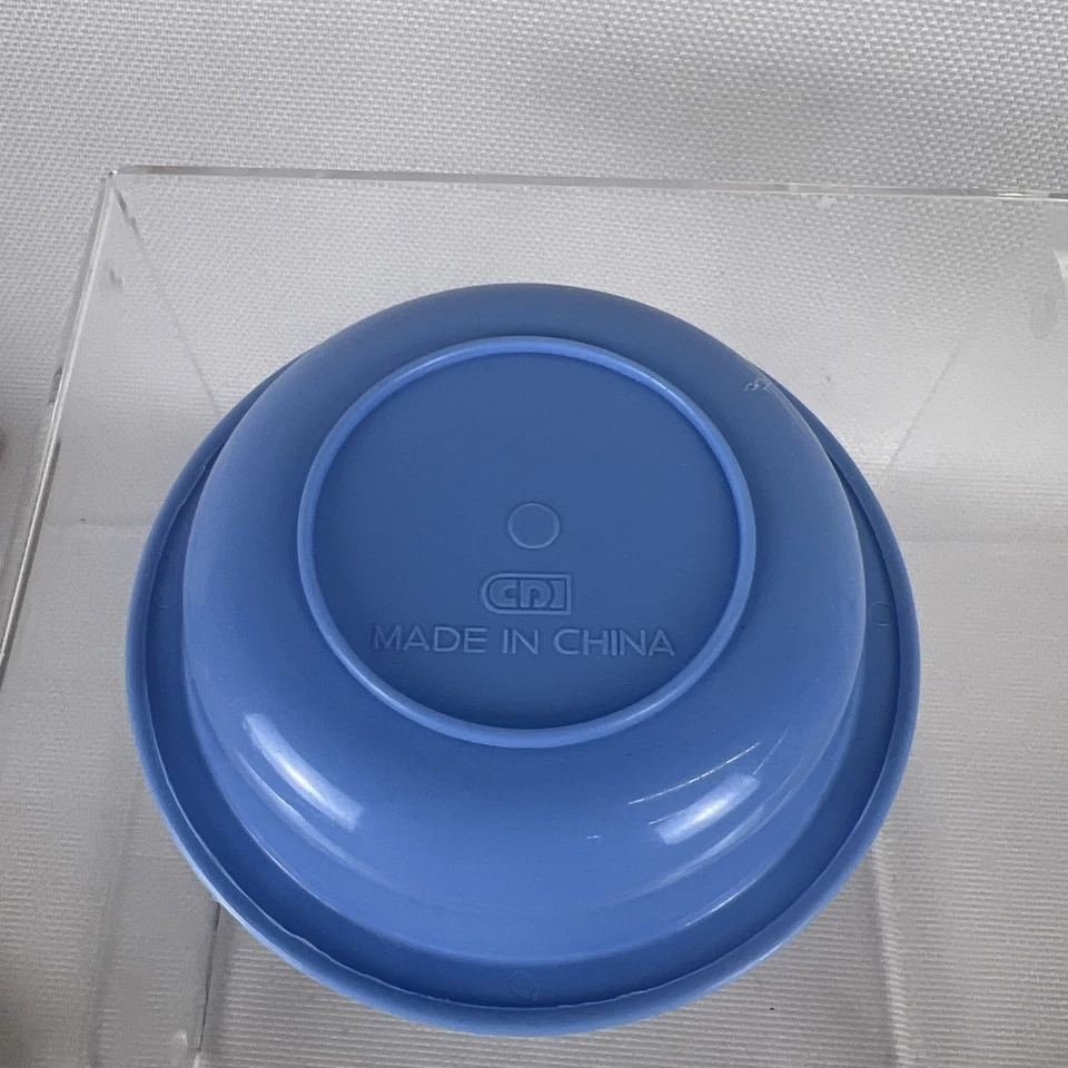 3 PC Vintage 1990s Disney Winnie the Pooh Child's Tea Set CDI Plastic HTF blue - Image 3 of 4