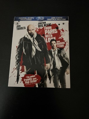 From Paris With Love (Blu-ray Disc, 2010, Bilingual) 2 Disc Set W/Slipcover