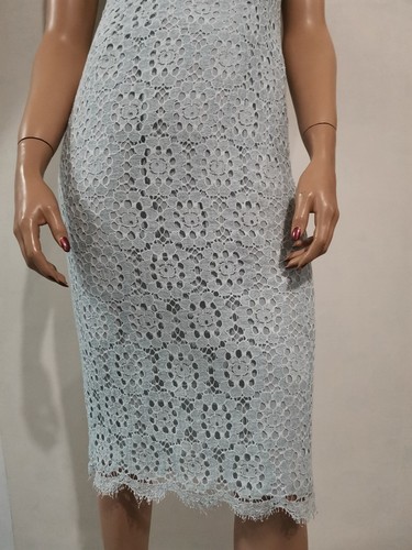 AUTENTICO abito Dolce&Gabbana blu cielo pizzo IT 42 - Foto 8 di 19