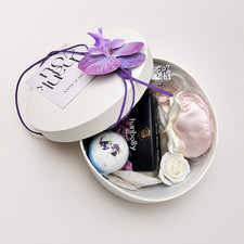Luxury Spa Gift Basket for Women   Self Care Pampering Gift Set with Silk Sleep.