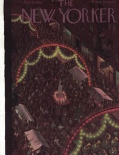 1936 New Yorker July 18 Brooklyn Festival of Virgin Original cover Petrucelli